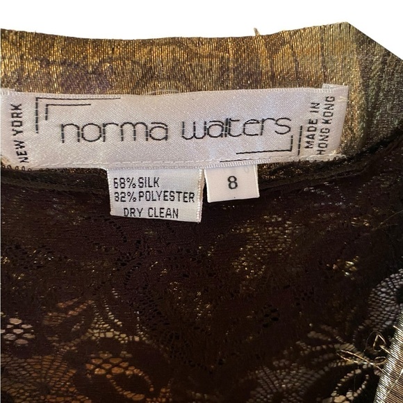 vintage 80s / 90s gold dress also inspired from the 20s very gatsby - Picture 3 of 9